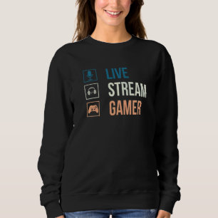 Sweatshirt Diffuseur en direct u2013 Jeu vidéo Diffusion en