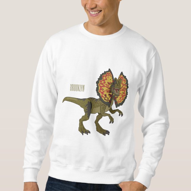 Sweatshirt Dilophosaurus dessin animé (Devant)