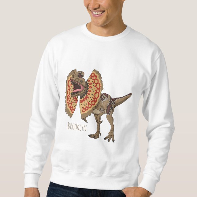 Sweatshirt Dilophosaurus dessin animé (Devant)