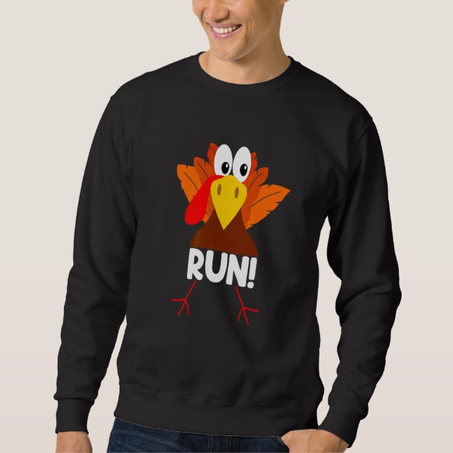 Sweatshirt Dinde de Thanksgiving heureux tenue 1 (Devant)