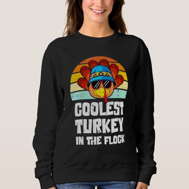 Sweatshirt Dindon le plus cool du troupeau garçon tout-petit  (Devant)