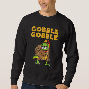 Sweatshirt Dindon Trex Dino Gobble Enfants Garçons Toddler Th