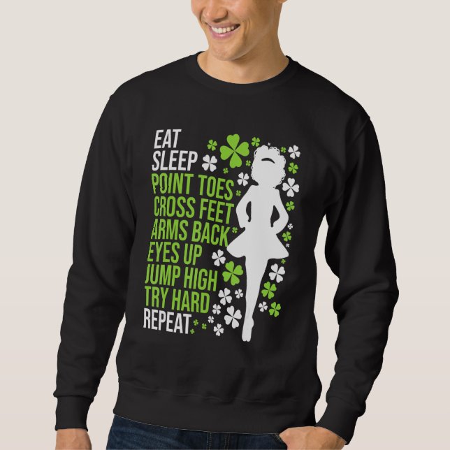 Sweatshirt Dîner Danse Irlandaise Danse Irlandaise Danseur Ce (Devant)
