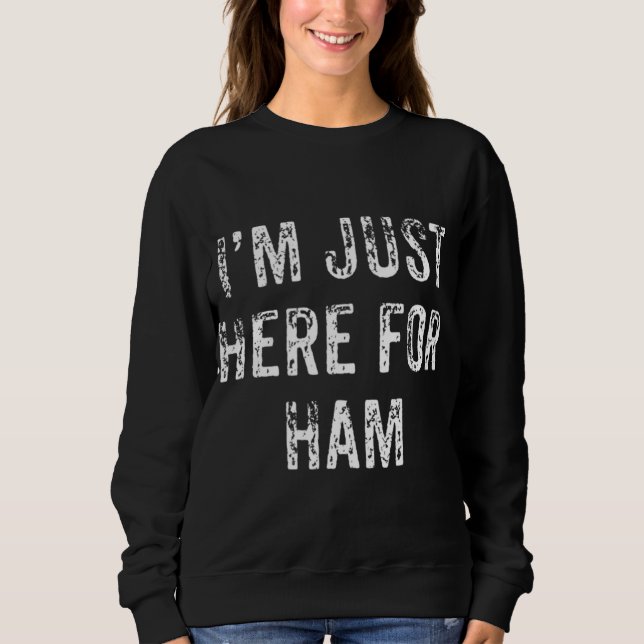 Sweatshirt Dîner Dîner Dîner De Thanksgiving Funny Ham (Devant)