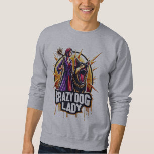 Sweatshirt Dingue Femme De Chien Avec Son Chien De Garde De F