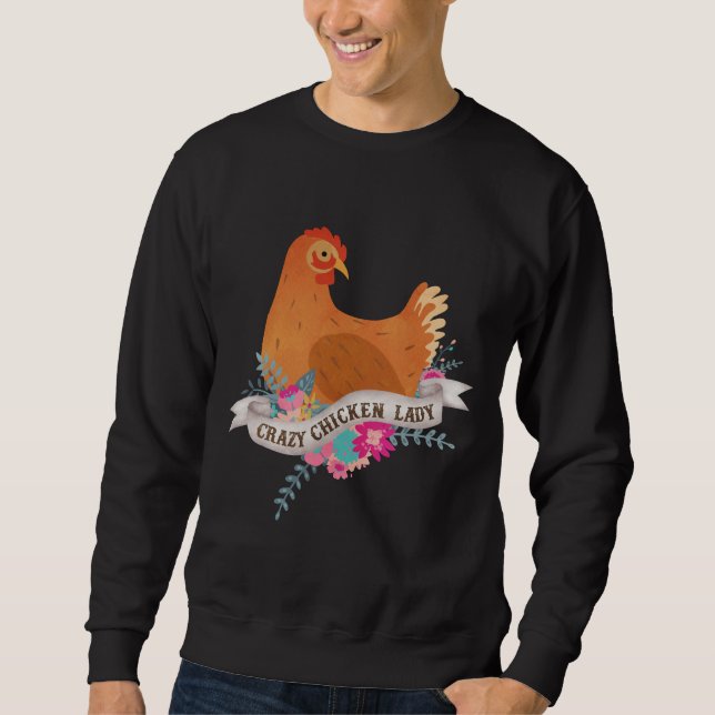 Sweatshirt Dingue poule dame 59 (Devant)