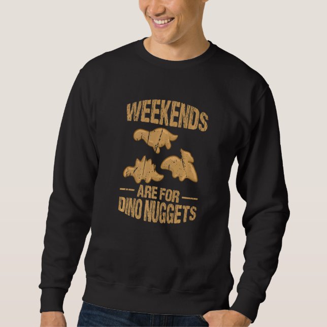Sweatshirt Dino Poulet Nugget Dinosaur Nugs Veggie (Devant)