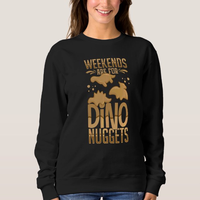 Sweatshirt Dino Poulet Nugget Dinosaur Nugs Veggie 1 (Devant)