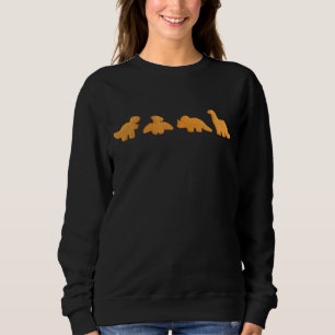 Sweatshirt Dinos Chicken Nuggets Pattern