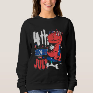 Sweatshirt Dinosaur 4 juillet Enfants Garçons Hommes Femmes D