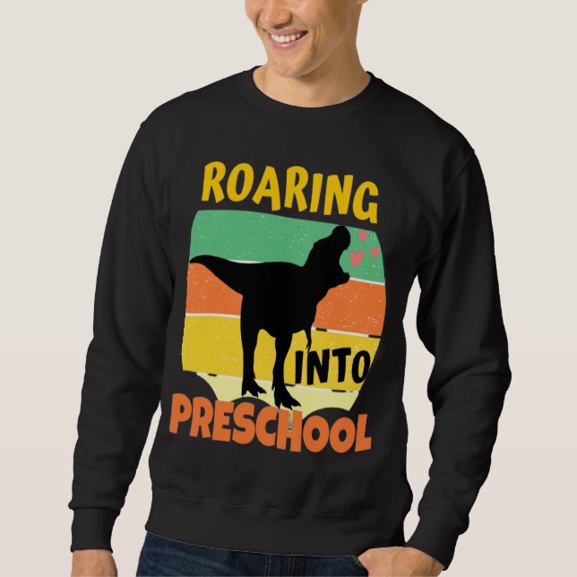 Sweatshirt DINOSAUR cool - ROARING DANS LE PRESCHOOL (Devant)