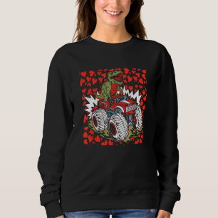 Sweatshirt Dinosaur équitation Monster Camion Valentines Jour