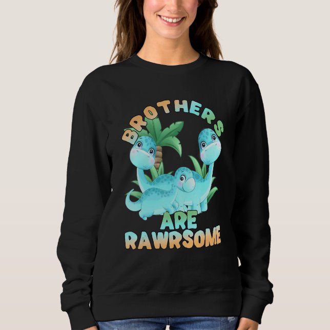 Sweatshirt Dinosaur Frère 3 Frères Big Little Middle Rawer (Devant)