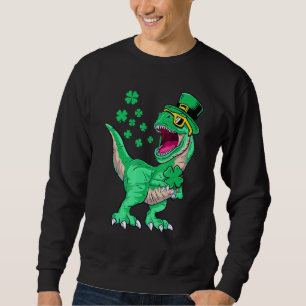 Sweatshirt Dinosaur Jour de la Saint Patrick Garçons Toddler 
