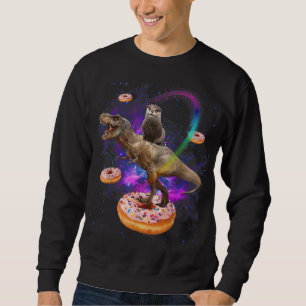 Sweatshirt Dinosaur T-Rex Donuts