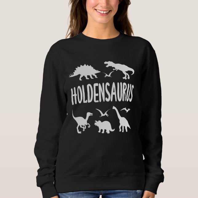 Sweatshirt Dinosaur T Rex Holden Holdensaurus Boys Dino Nom (Devant)