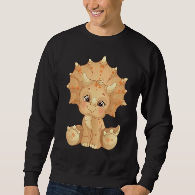 Sweatshirt Dinosaur Triceratop (Devant)