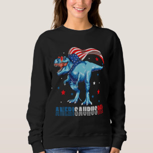Sweatshirt Dinosaure 4 juillet Amerisaurus Rex Patriotique
