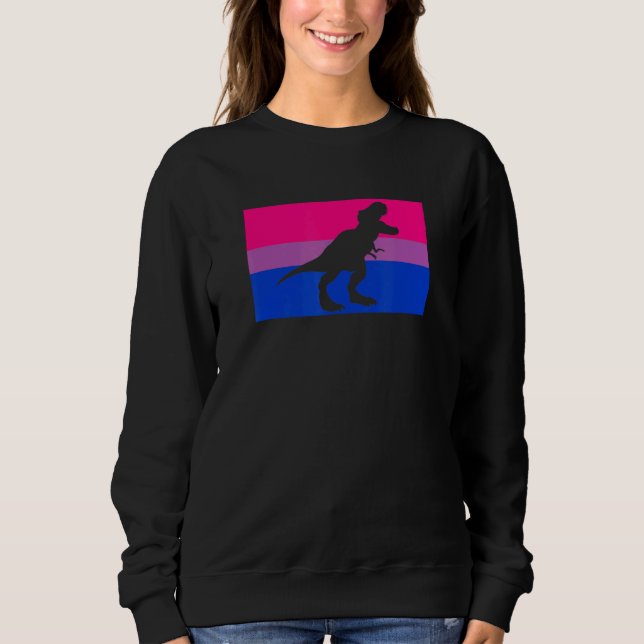 Sweatshirt Dinosaure de Parti Gay Bisexual Fierté S (Devant)