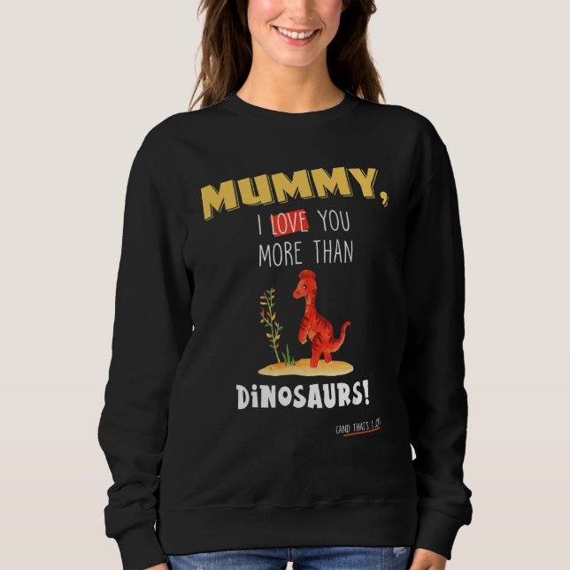 Sweatshirt Dinosaure Du Jour 2019s Du Fils Et Du Daug (Devant)