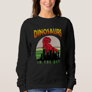 Sweatshirt Dinosaure en ville   Conception de dinosaures