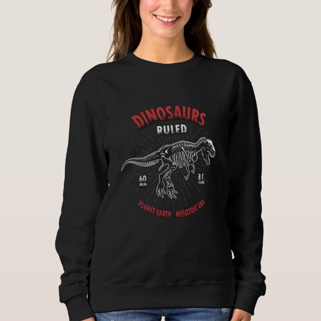 Sweatshirt Dinosaure Planète Terre Mésozoïque | Dinosaure (Devant)