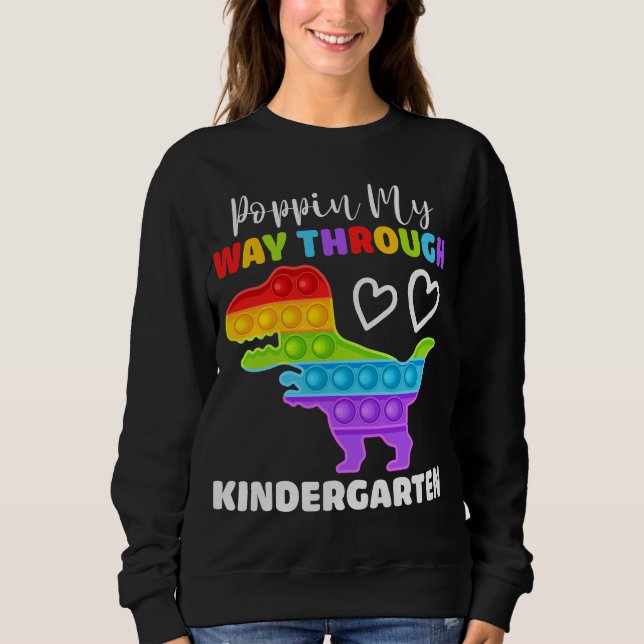 Sweatshirt Dinosaure qui débarque en maternelle (Devant)