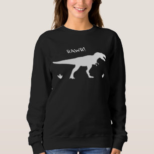 Sweatshirt Dinosaure Rawr Avec Palmier - Mode Facile À Change