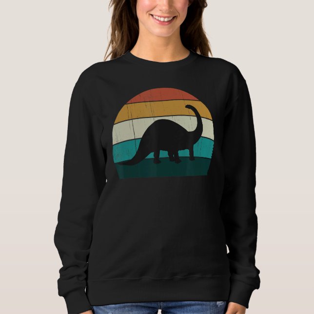 Sweatshirt Dinosaure rétro amusant - Grands amateurs de Brach (Devant)