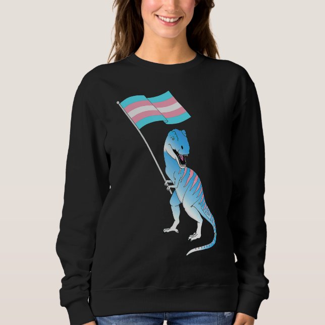 Sweatshirt Dinosaure transgenre Trans Pride Lgbt Pride Indica (Devant)
