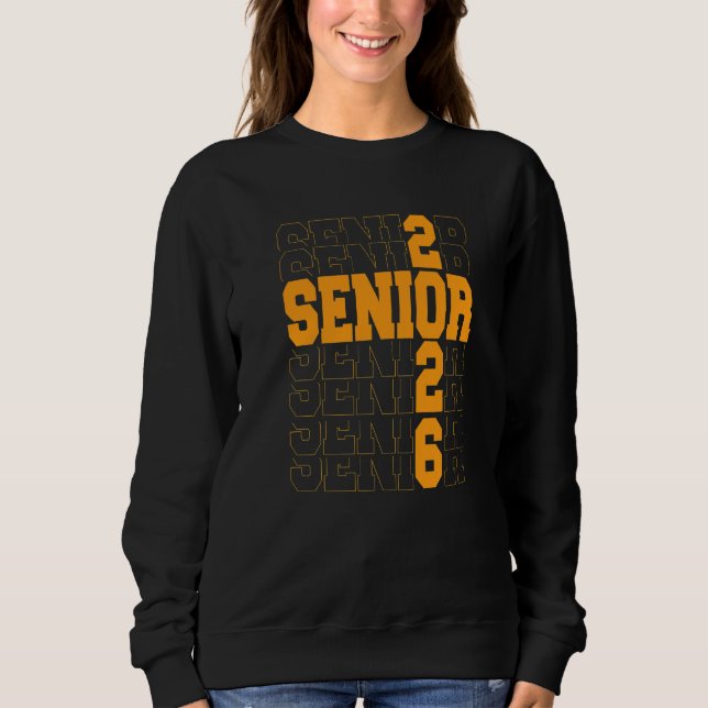 Sweatshirt Diplômé de 2026 Retour à l'école Diplômé   (Devant)