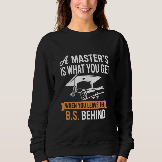 Sweatshirt Diplôme de master MBA Diplôme de master Promotion  (Devant)
