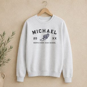 Sweatshirt Diplômé de sport de lettre universitaire athlète p