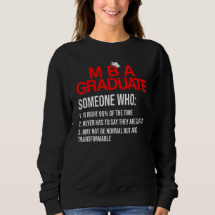 Sweatshirt Diplôme d'études de MBA