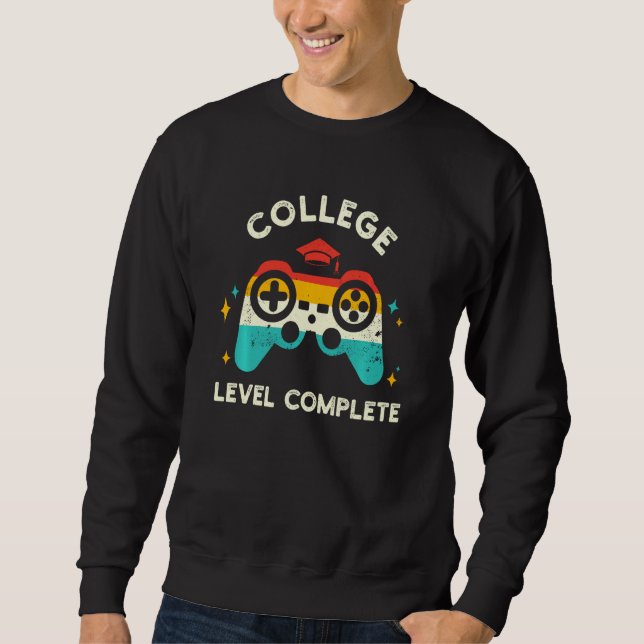 Sweatshirt Diplôme d'études supérieures Niveau de jeu complet (Devant)
