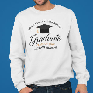 Sweatshirt Diplôme du secondaire 2025 Diplôme sur mesure