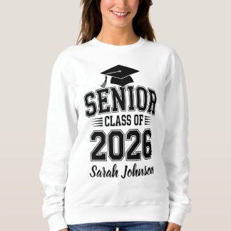 Sweatshirt Diplômé(e) de la Promotion 2026 avec Nom Personnal