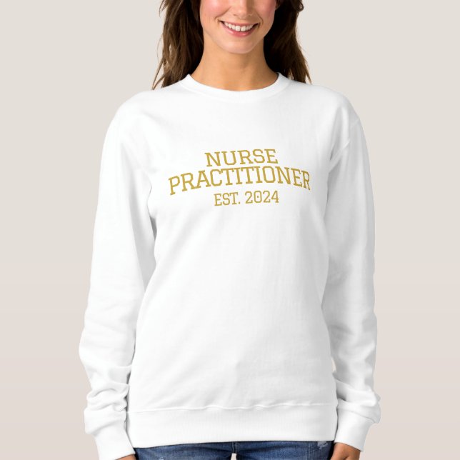 Sweatshirt Diplômé sur mesure avec date établie (Devant)