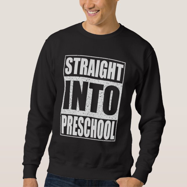 Sweatshirt Directement en maternelle   Retour à l'école   (Devant)