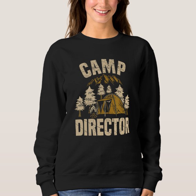 Sweatshirt Directeur de camp d'été Conseiller campeur (Devant)
