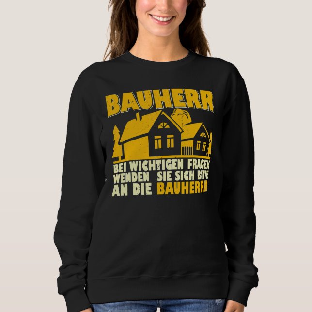 Sweatshirt Directeur de chantier constructeur bâtiment constr (Devant)