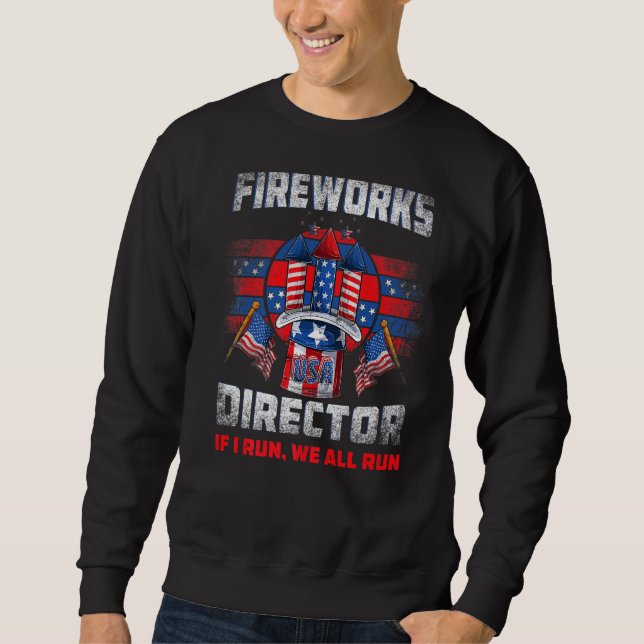 Sweatshirt Directeur de Firework Technicien Je Vous Exécute 4 (Devant)