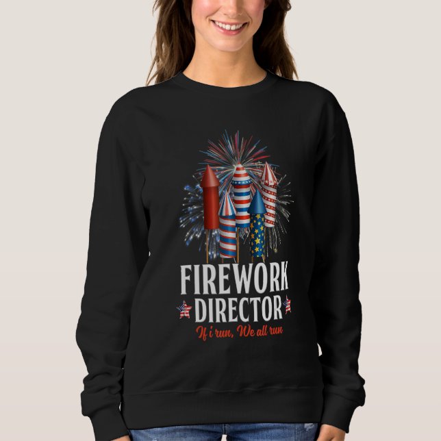 Sweatshirt Directeur de Firework Technicien Je Vous Exécute 4 (Devant)