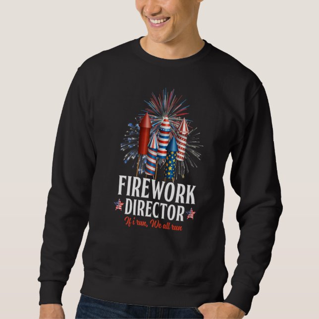 Sweatshirt Directeur de Firework Technicien Je Vous Exécute 4 (Devant)