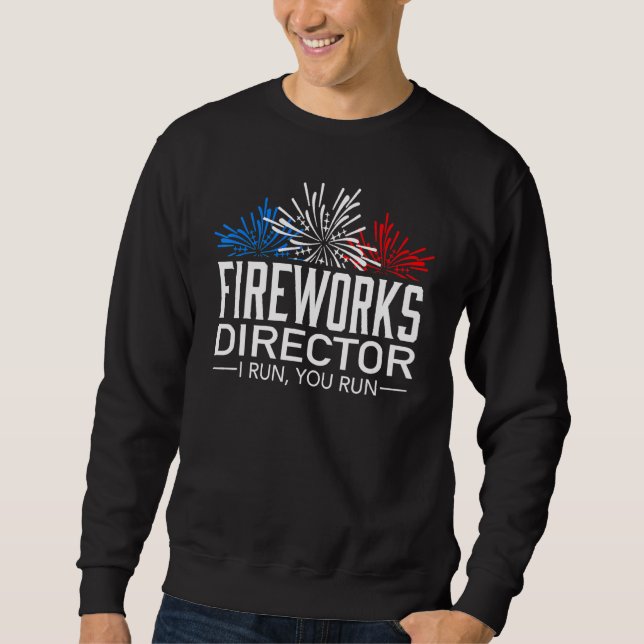Sweatshirt Directeur de Firework Technicien Je Vous Exécute 4 (Devant)