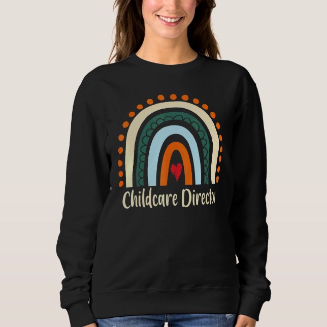Sweatshirt Directeur de la garde d'enfants Boho Rainbow Gradu (Devant)