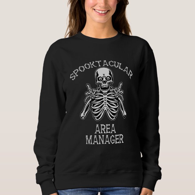 Sweatshirt Directeur de zone Spooky Spooktacular Halloween (Devant)