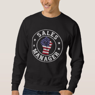 Sweatshirt Directeur des ventes de ventes patriotiques du 4 j