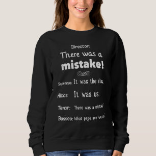 Sweatshirt Directeur du choeur Soprano Alto Tenor Bass