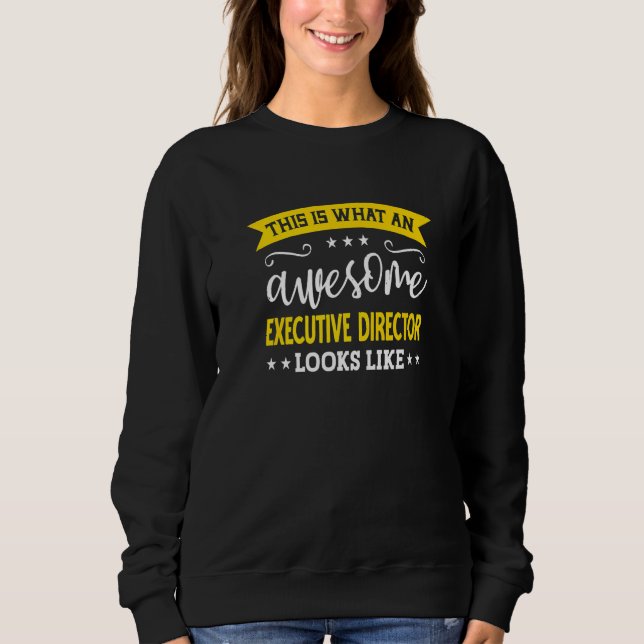 Sweatshirt Directeur général Titre de l'employé de la directi (Devant)